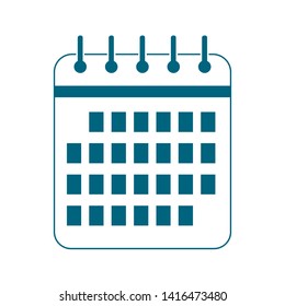 Date, calendar icon vector symbol for design
