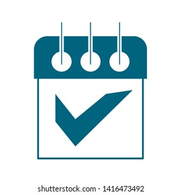 Date, calendar icon vector symbol for design