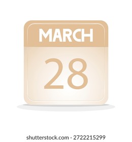 date calendar of March. web calendar design. event, schedule,holidays,ect. illustration vector