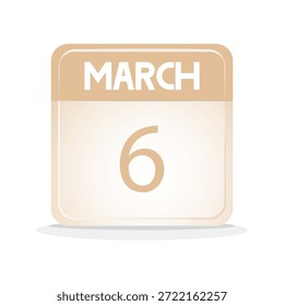 calendario de fecha de marzo. calendario de Web, evento, días festivos, horario, agenda, etc. ilustración Vector