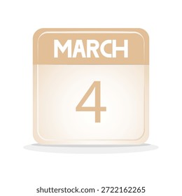 calendario de fecha de marzo. calendario de Web, evento, días festivos, horario, agenda, etc. ilustración Vector