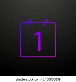 date calendar nolan icon. Elements of school set. Simple icon for websites, web design, mobile app, info graphics
