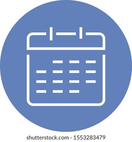 Date Calendar Schedule Vector Icon