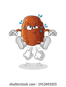date fruit cartoon. cartoon mascot vector