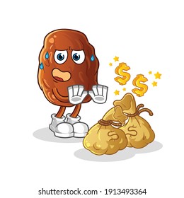 date fruit cartoon. cartoon mascot vector