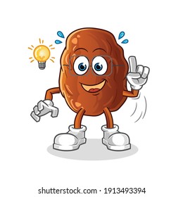 date fruit cartoon. cartoon mascot vector