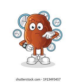 date fruit cartoon. cartoon mascot vector
