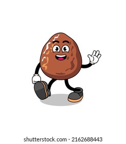 dibujos animados de frutas de fecha, diseño de personajes