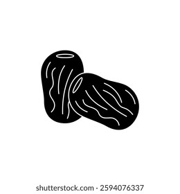 Date Fruit Icon. Date Fruit Vector Icon in line style design. Date Fruit Symbol. Vector illustration.