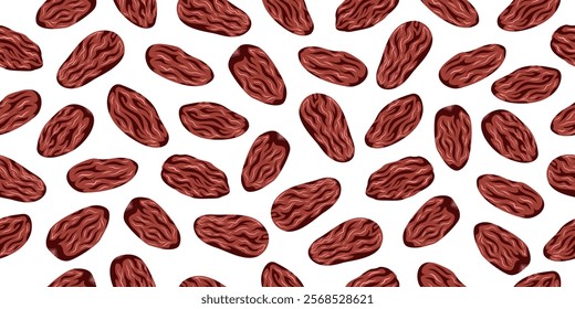 Date fruit seamless pattern background. Dates palm fruit motif for packaging