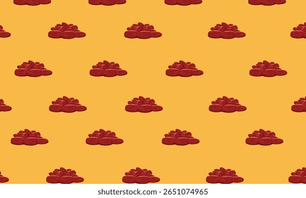 Date Fruit Seamless Pattern – Cartoon Style Dry Fruit Design