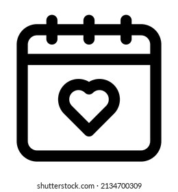 date icon with black color
