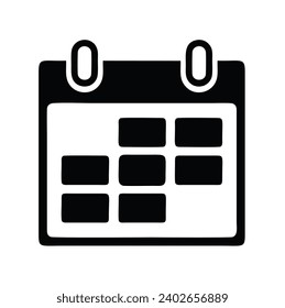 DATE ICON BLACK AND WHITE