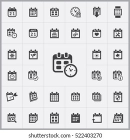 date icon. calendar icons universal set for web and mobile
