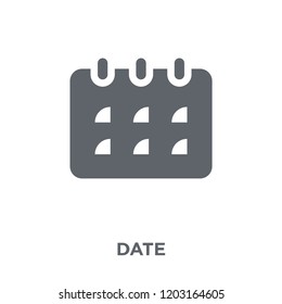 Date icon. Date design concept from Time managemnet collection. Simple element vector illustration on white background.