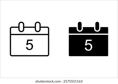 Date icon design with white. 
For mobile concept and web design. vector illustration