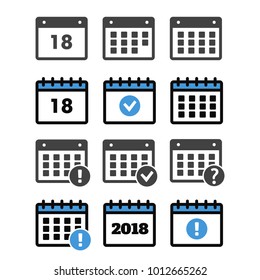Date icon. Event add delete progress. Event icon.