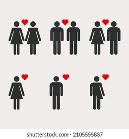 Date icon isolated on background. Love symbol modern, simple, vector, icon for website design, mobile app, ui. Vector Illustration