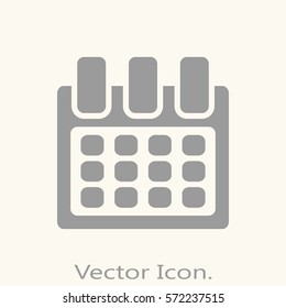 Date icon isolated sign symbol and flat style for app, web and digital design. Vector illustration.