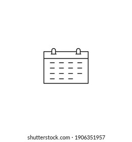 Date Icon, Isolated Date Sign Icon, Vector Illustration