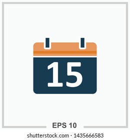 Date icon isolated vector illustration
