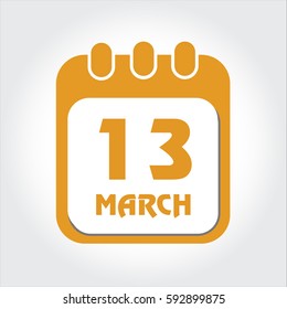 Date Icon March, using for Web, Business, Education, etc.