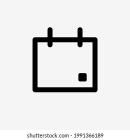 Date icon with outline style, it's perfect for banner, poster, Pamflet, or any design needed