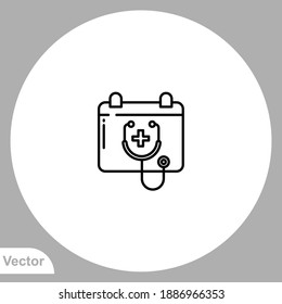 Date icon sign vector,Symbol, logo illustration for web and mobile