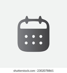 Date Icon Symbol Editable Color