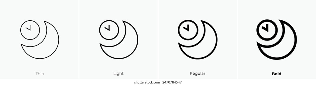 date icon. Thin, Light Regular And Bold style design isolated on white background