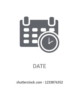 Date icon. Trendy Date logo concept on white background from Human Resources collection