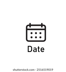 Date icon vector art for free download