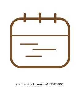 Date icon white on background