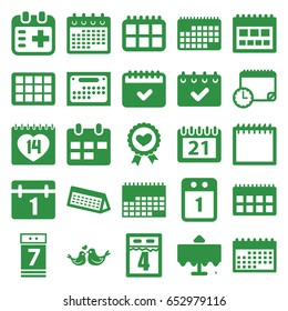Date icons set. set of 25 date filled icons such as restaurant table, calendar, heart ribbon, lovebirds