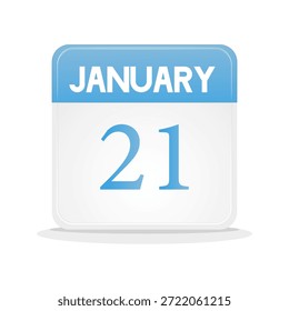 fecha en enero. diseño de calendario de Web. diseño de lujo. para agenda, negocios, eventos, recordatorios. etc. ilustración Vector