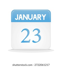 fecha en enero. diseño de calendario de Web. diseño de lujo. para agenda, negocios, eventos, recordatorios. etc. ilustración Vector
