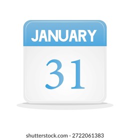 fecha en enero. diseño de calendario de Web. diseño de lujo. para agenda, negocios, eventos, recordatorios. etc. ilustración Vector