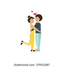 Date of loving couple