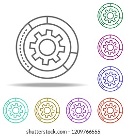 date management line icon. Elements of SEO & WEB OPTIMIZATION in multi color style icons. Simple icon for websites, web design, mobile app, info graphics