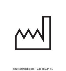 date of manufacture icon symbol sign vector