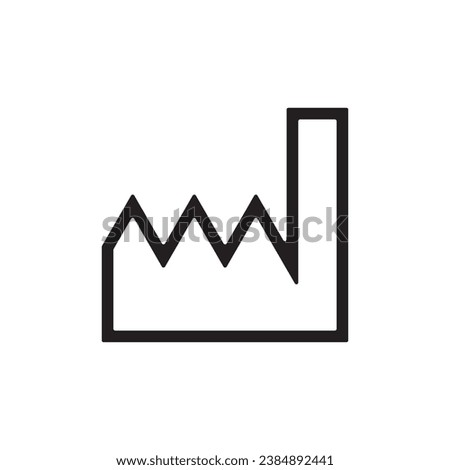 date of manufacture icon symbol sign vector