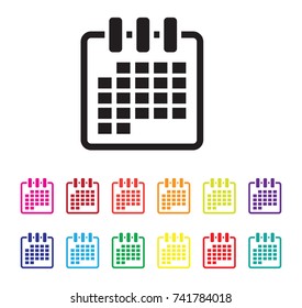 date organising icon set