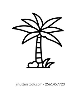 Date palm or coconut tree icon
