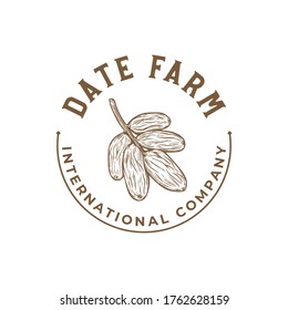 Date Palm Farm Logo Template