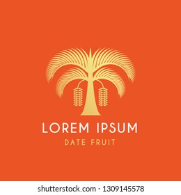 Date Palm Fruit logo vector design