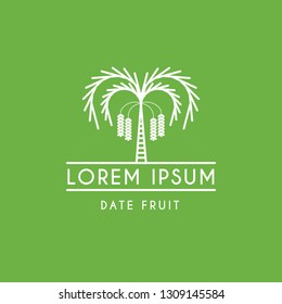 Date Palm Fruit logo vector design