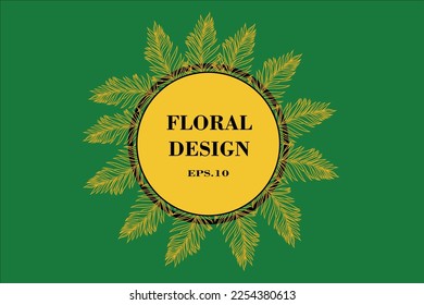 Date Palm leaves vector illustration