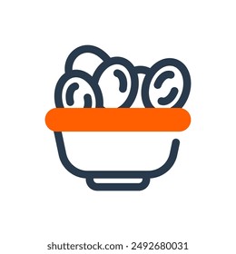 Date Palm on Desert Vector Icon