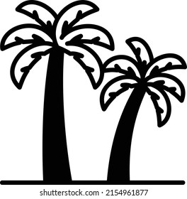 Date palm trees in desert Concept Vector Icon Design, Eid al-Adha or Eid-ul-Kabir Symbol, Hajj Sign, Muslims religious Festival Stock illustration