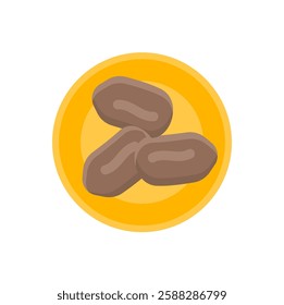 date plate flat icon illustration
